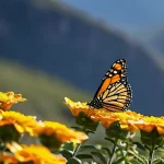 Home 10 곤충 관련 학술 대회 정보 - **Prompt:** A close-up, highly detailed shot of a vibrant, healthy-looking monarch butterfly, its wi...